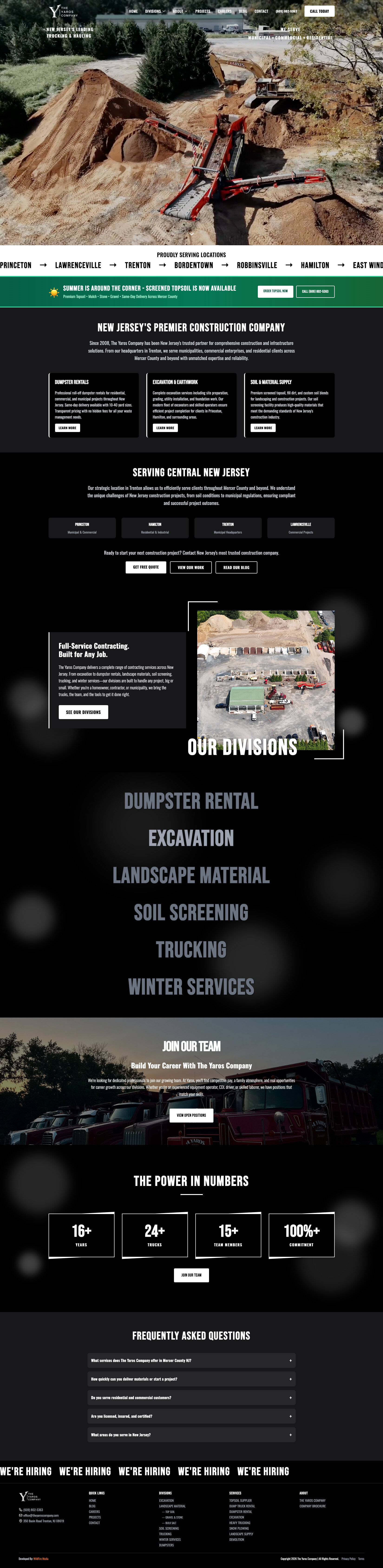 The Yaros Company website